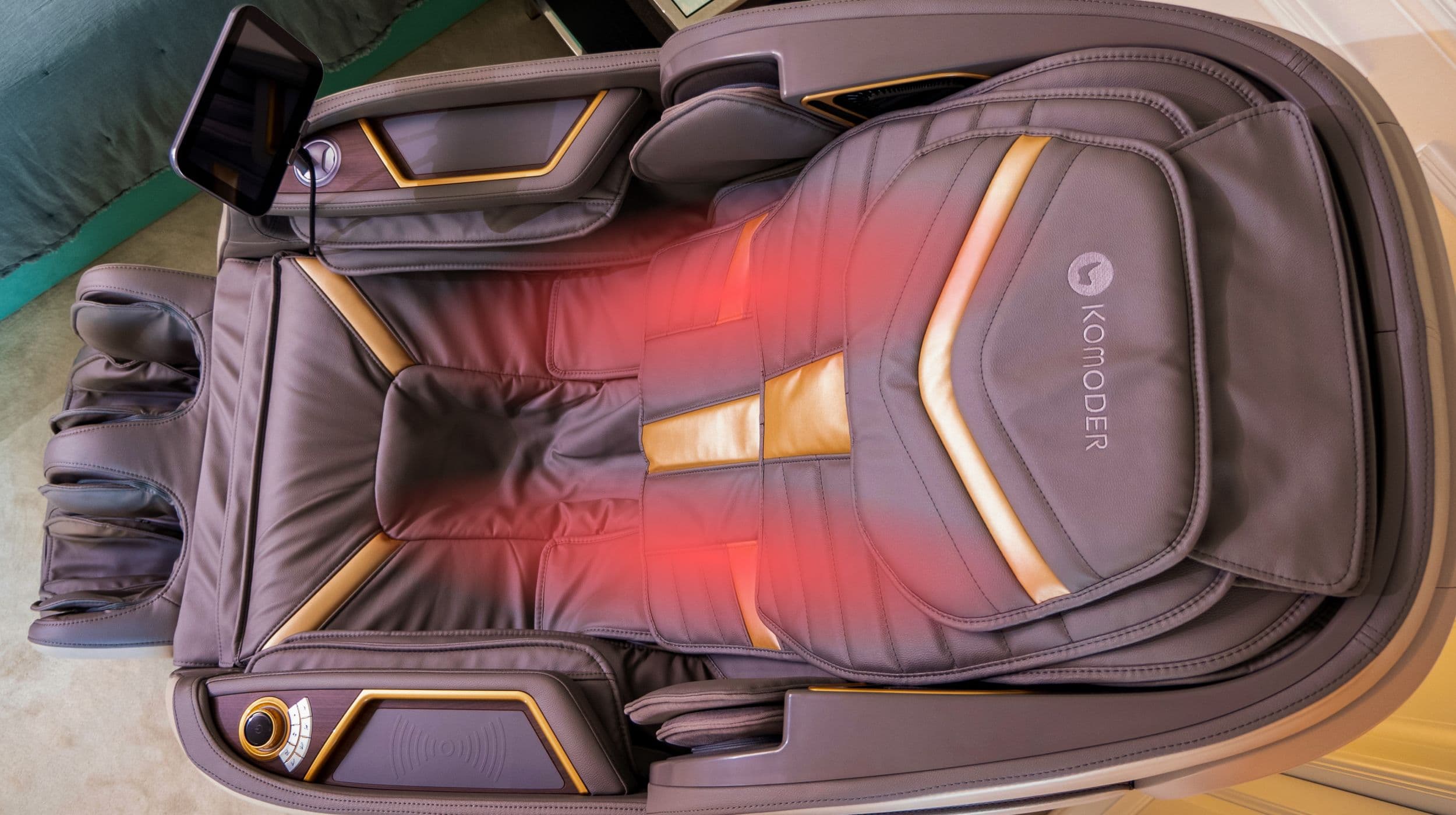 Cuscino riscaldato. Un'innovativa funzione di riscaldamento per schiena, torace e addome.